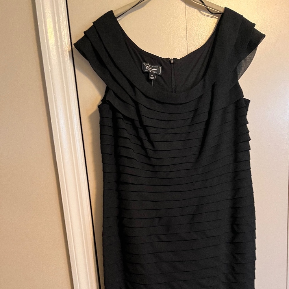 Black off shoulder dress